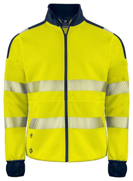 Projob 6109 FULL ZIP SWEAT JACKE EN ISO 20471 KLASSE 3/2