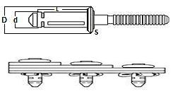 Blindnieten BULB TITE Alu / Alu, mit grossem Schliesskopf + Dichtscheibe, Ø 5,2 mm