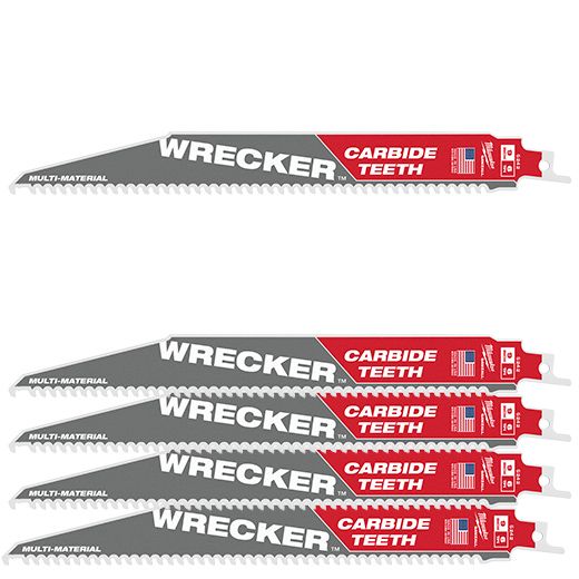 Säbelsägeblatt THE WRECKER™ HM-bestückt (6 TPI - 5er Pack) diverse Blattlängen