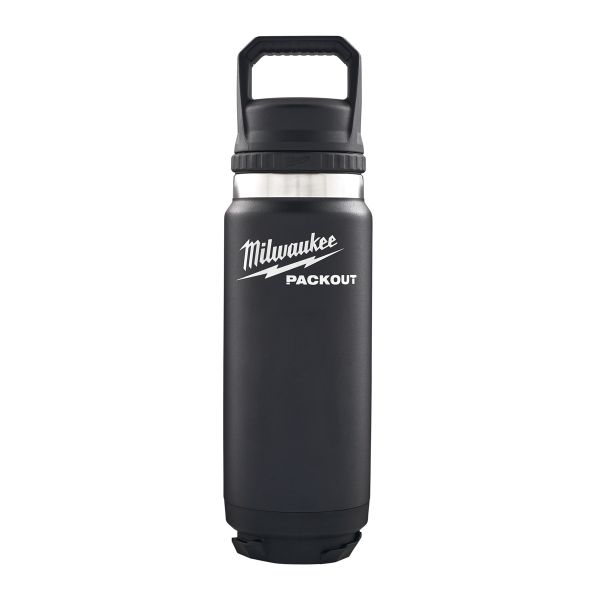 PACKOUT™ Thermosflasche 530 ml mit Schraubdeckel, schwarz / Milwaukee # 4932493992 / EAN: 405854651