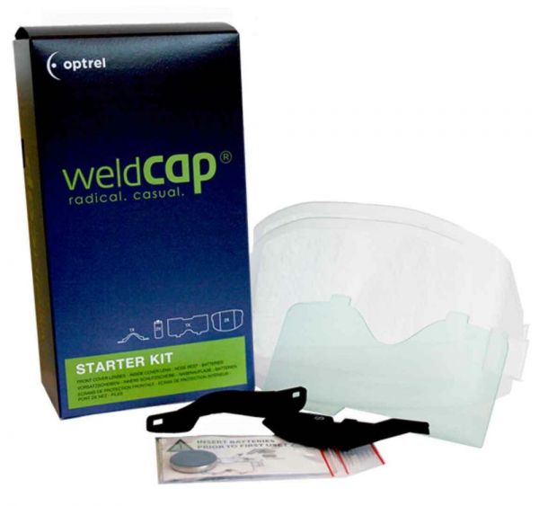 OPTREL weldcap starter kit (2 Vorsatzscheibe aussen, 1 Innere Schutzscheibe, 1 Nasenauflage, 2 Batte