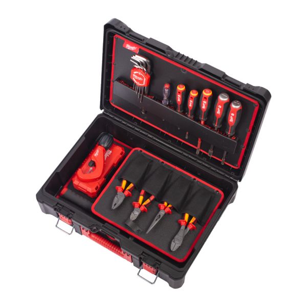 Installateur-Handwerkzeuge Set 73-teilig im PACKOUT Koffer / Milwaukee # 4932499467 / EAN: 405854656