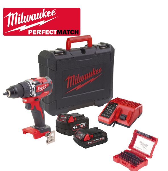 AKTIONSSET M18CBLPD-422C; SHOCKWAVE Compact-Set M18CBLPD-422C PerfectMatch, Millwaukee# 4933472116PM